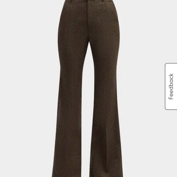 NWT A.L.C. Moizie Flare wool pants in tan olive brown color - Picture 2 of 10